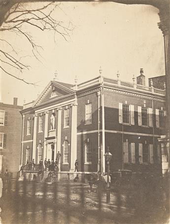 FREDERICK DEBOURG RICHARDS (1822-1903) Group of 11 early views of public and residential buildings in Philadelphia.